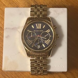 Women's Bradshaw Blue Dial Gold-Tone Stainless Steel Bracelet Watch